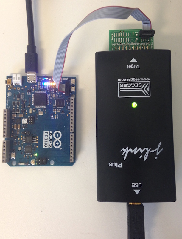Connecting J-Link debug probe to Arduino Primo