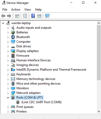 Device Manager - USB Devices